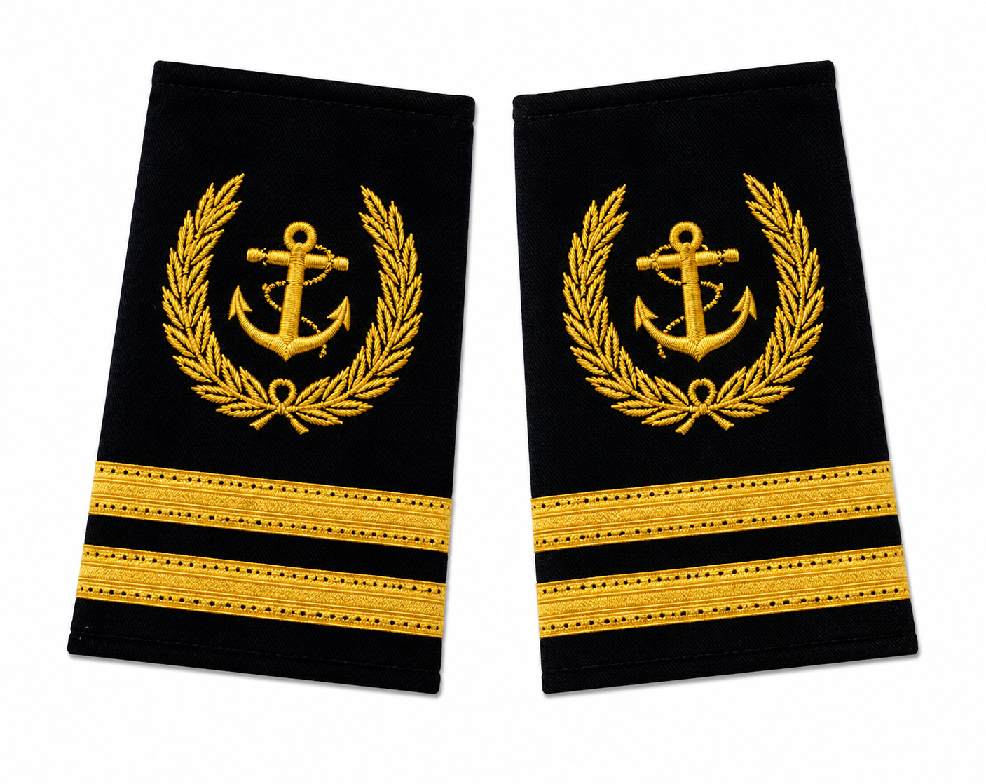 Merchant Navy Officer Rank Epaulettes with Anchor
