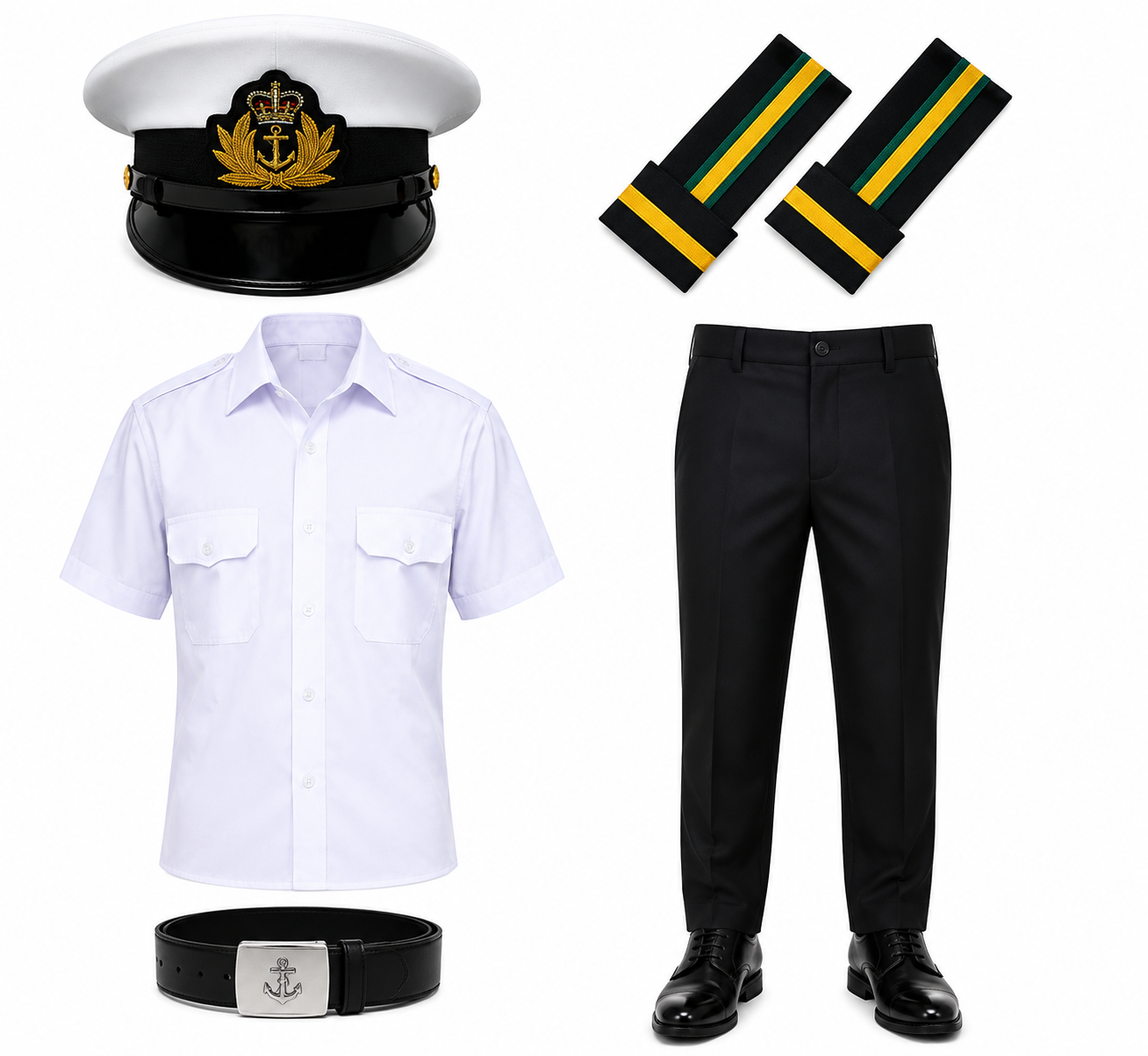 Merchant Navy Officer Uniform – Double Gold Stripes