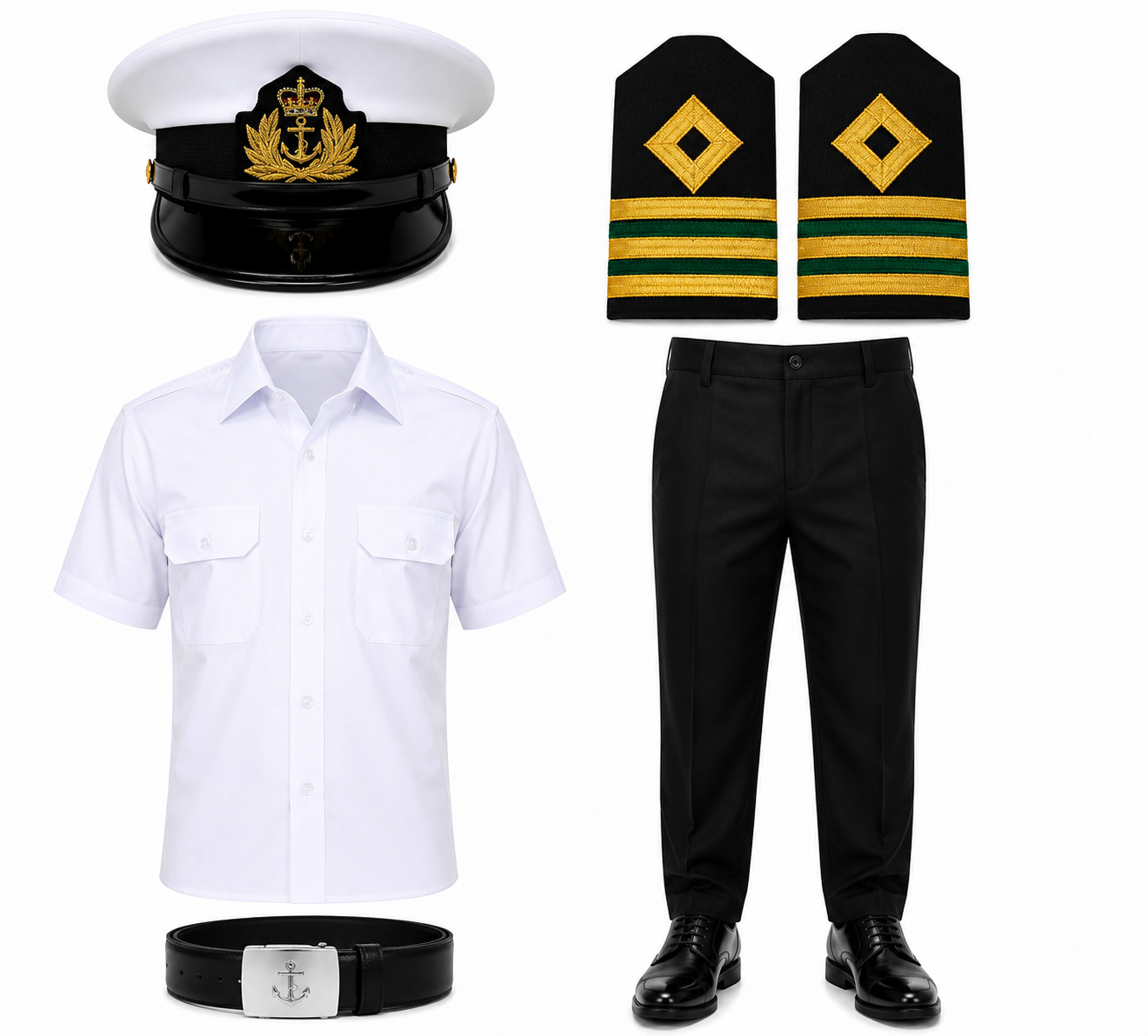 Merchant Navy Officer Uniform – Gold Epaulettes
