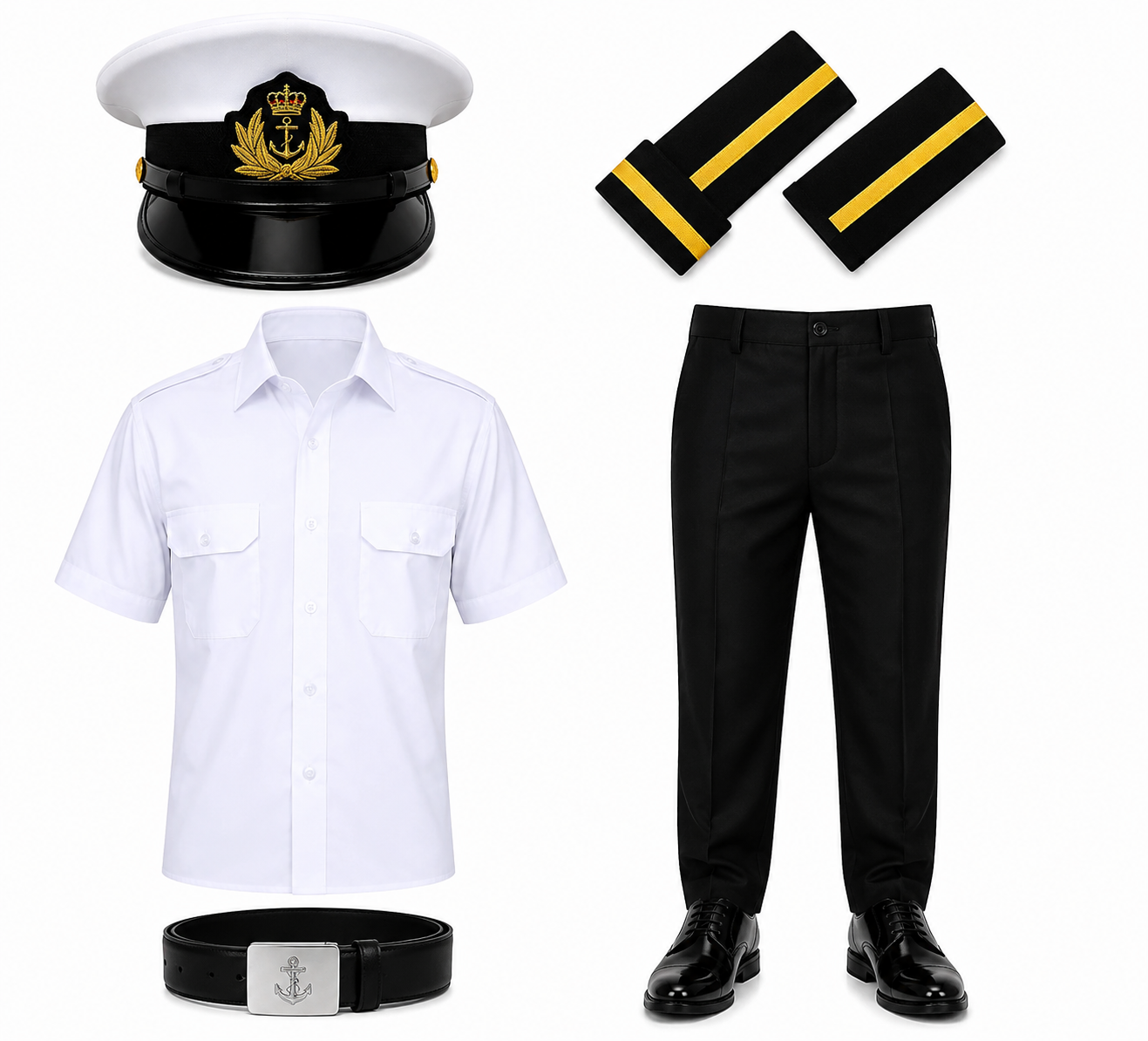 Merchant Navy Officer Uniform – 2 Gold Stripes