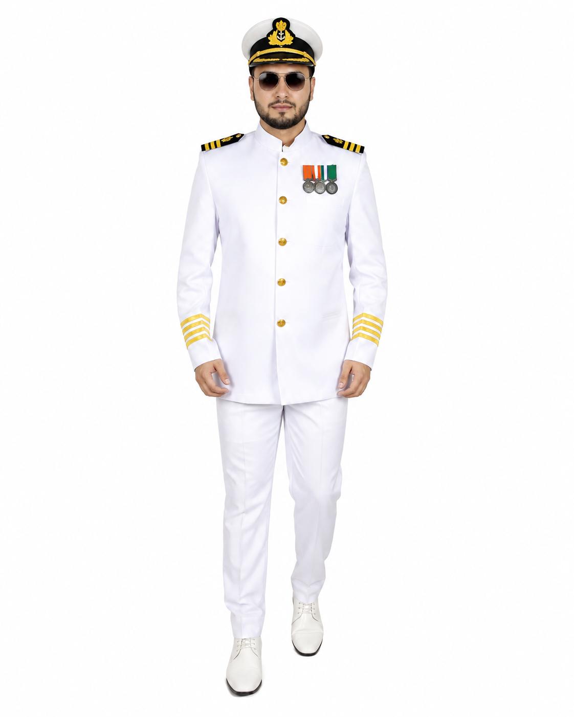 White Merchant Navy Officer Uniform